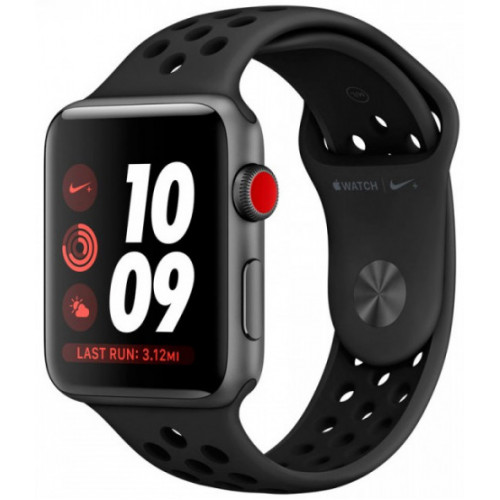 Apple Watch Series 3 Nike+ 42mm Space Alum Case with Black/Cool Gray Nike Sport Band (MQLD2) б/в